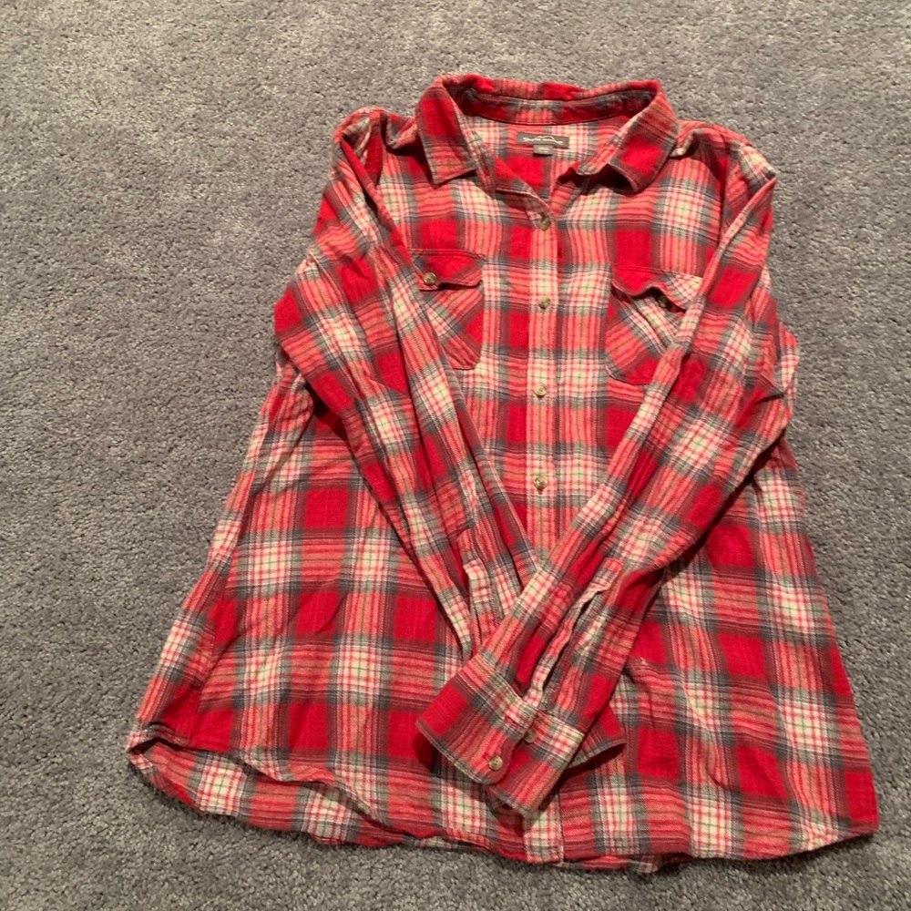Red/green/white/grey Eddie Bauer flannel